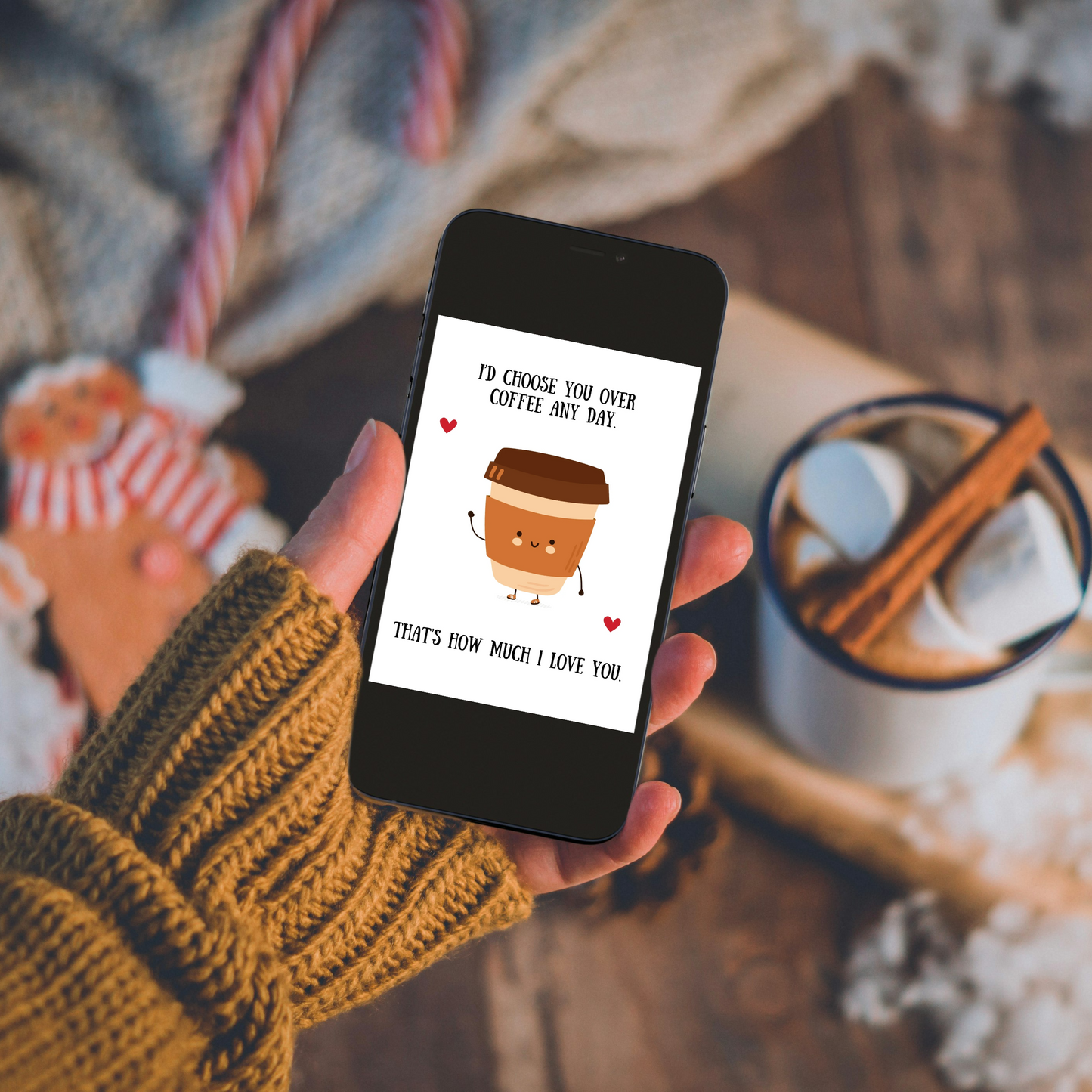 Valentine’s Day Card | Coffee Lover | Coffee Valentine’s Day Card | Cute Valentine Card | Coffee Anniversary Card | Digital Download