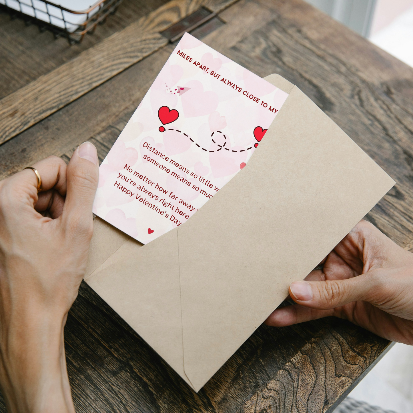 Long Distance Relationship Valentines Card | Meaningful Valentines Gift | Card For Boyfriend, Girlfriend | Happy Valentines Day |