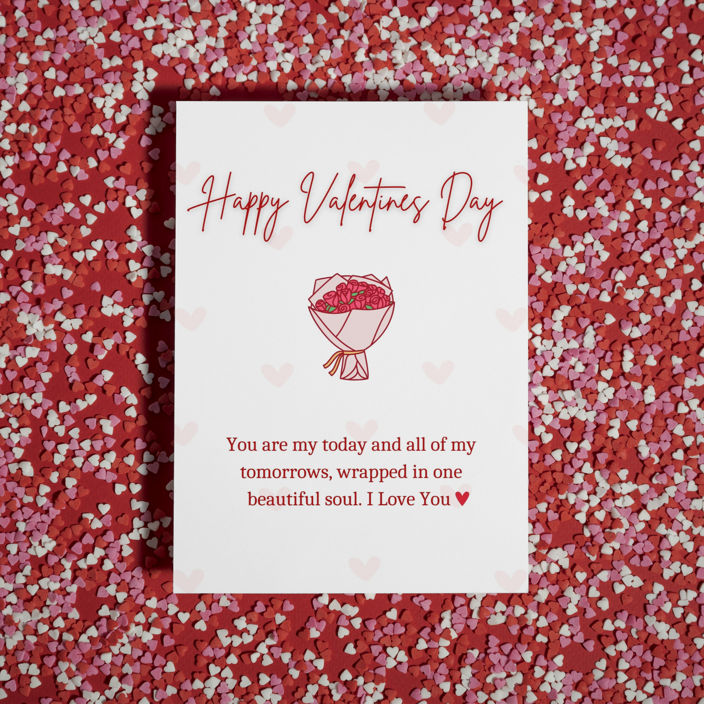 Happy Valentine's Day Card | Romantic Valentine's Day Card | Valentines Day Heartfelt Message | Gift for Boyfriend | Gift For Her |