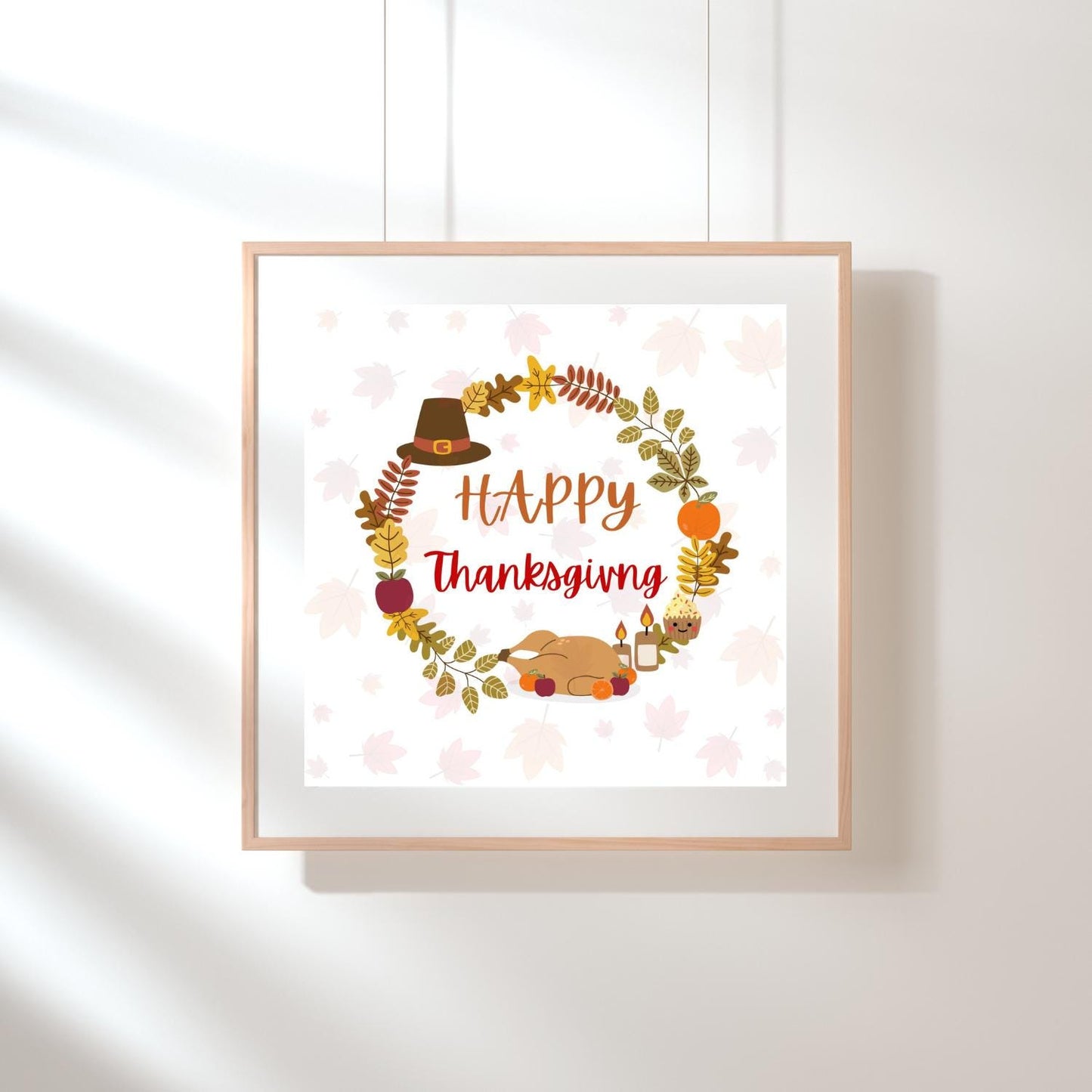 Happy Thanksgiving Card DIY | Printable Fall Card | Editable Canva Template |