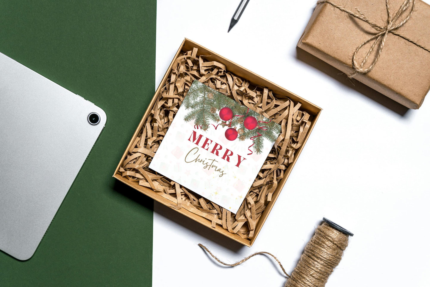 Editable Merry Christmas Card | Minimalist Holiday Card | Digital Download Printable