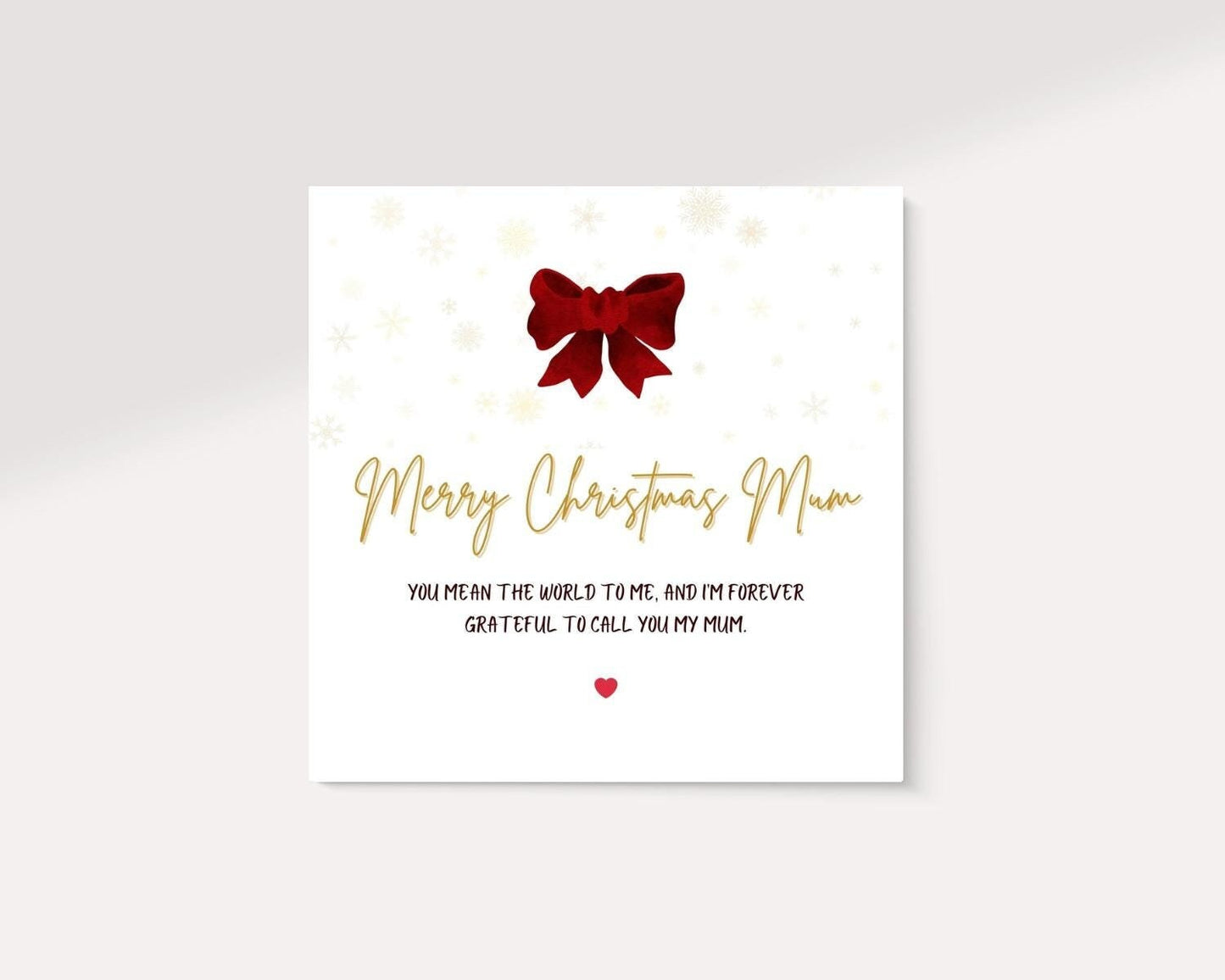 Merry Christmas Mum Message | Merry Christmas Mum Card | Card for Mum | Gift for her