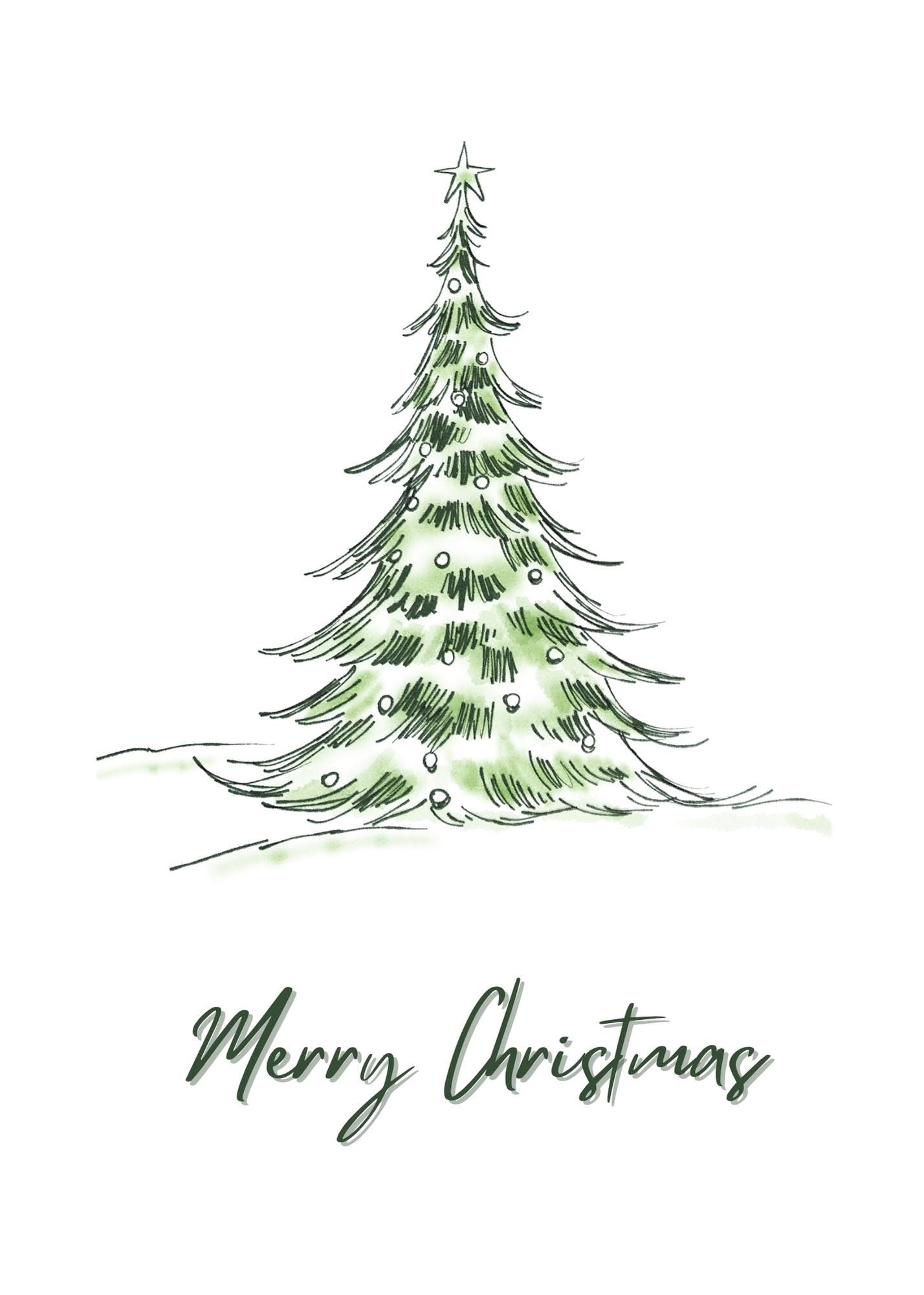 Christmas Tree Card | Digital Download Printable