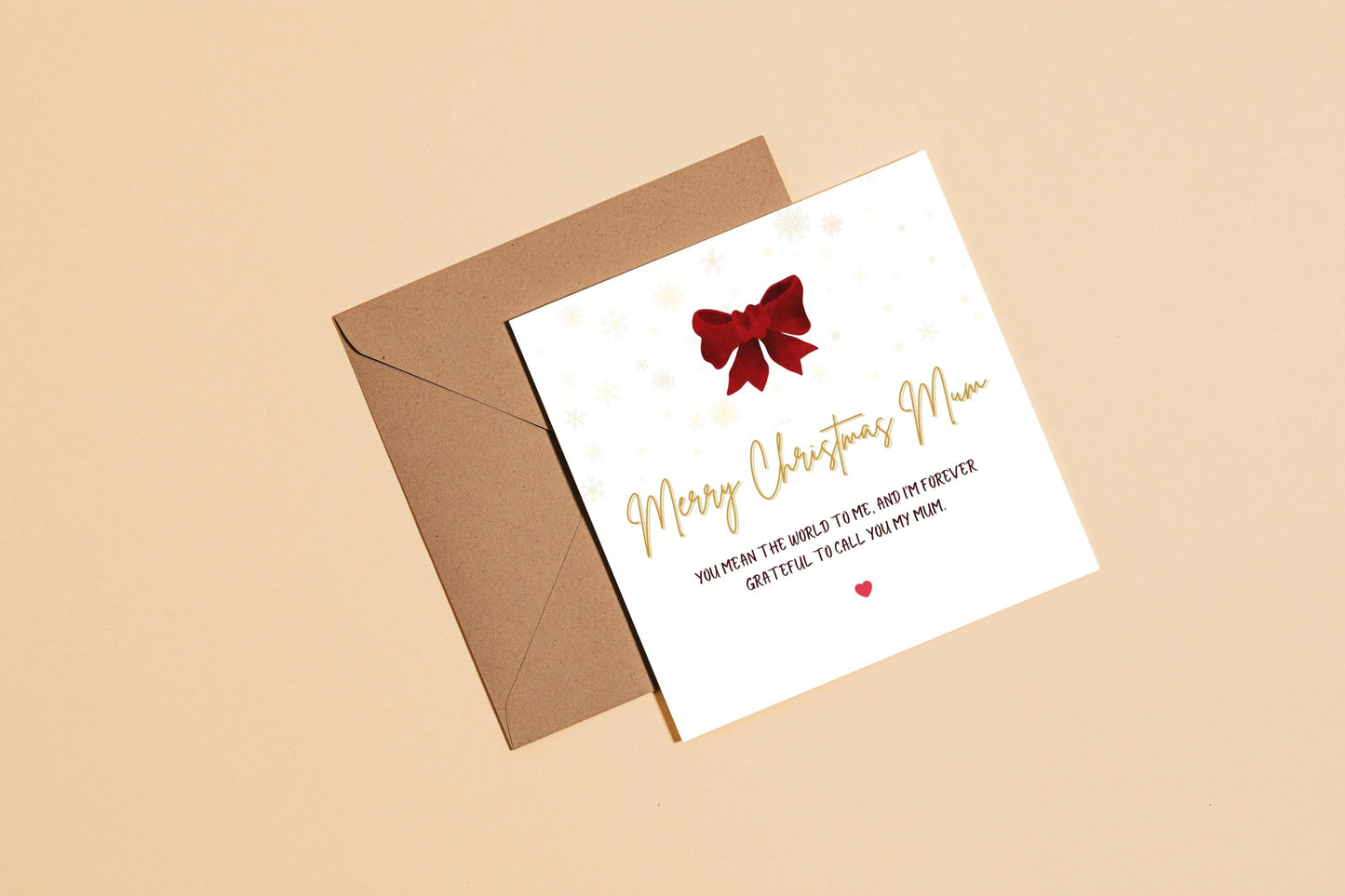 Merry Christmas Mum Message | Merry Christmas Mum Card | Card for Mum | Gift for her