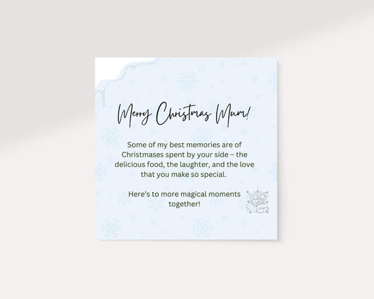 Christmas Card Mum | Merry Christmas Mum Message | Nostalgic and Loving | Card for Mum | Gift for her