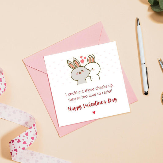 Cute Valentines Card for boyfriend girlfriend - DIGITAL DOWNLOAD | Valentine's Day Card |  Cute and Playful Design |