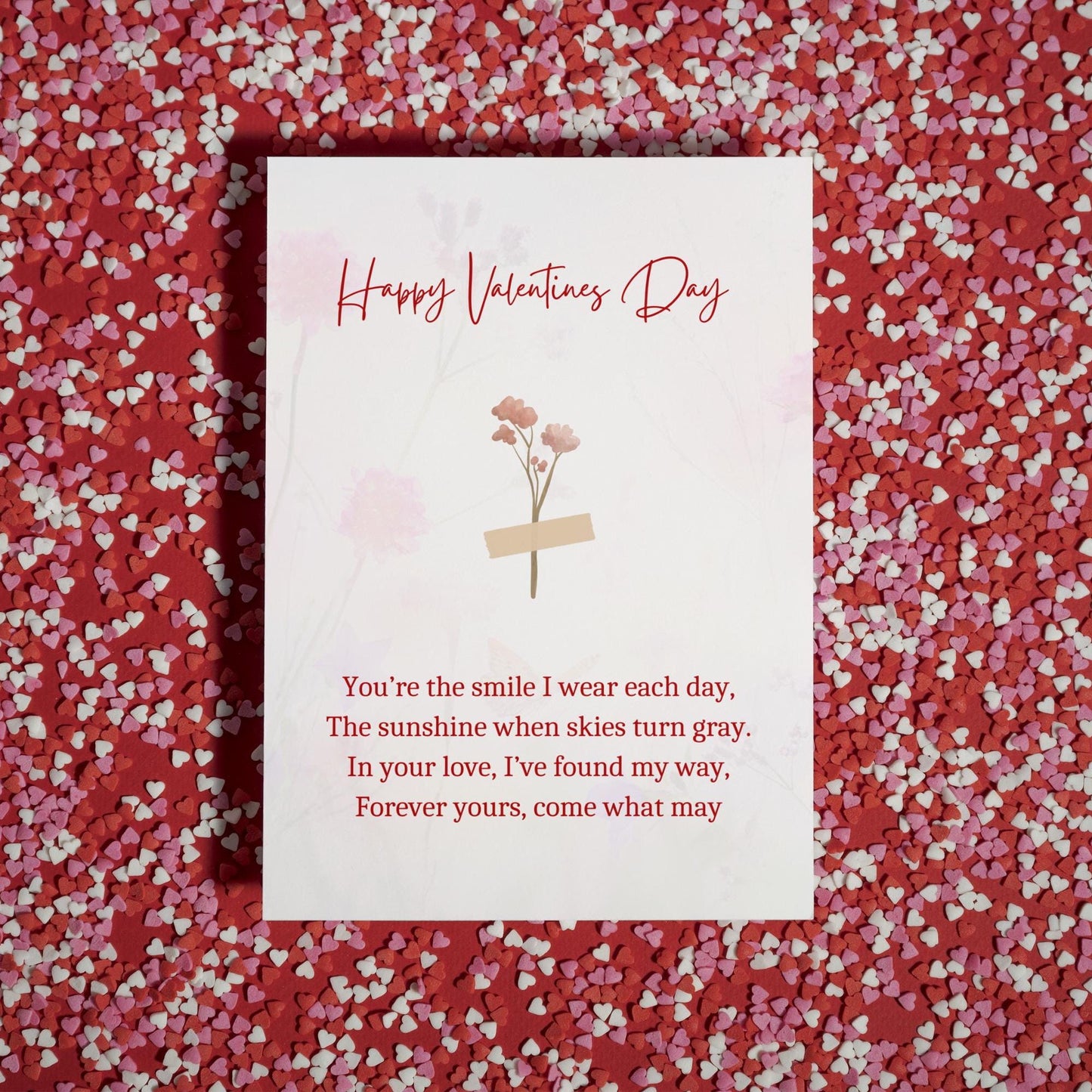 Valentines Day Poem Card  | Romantic poem | DIGITAL DOWNLOAD Valentines Day Card |