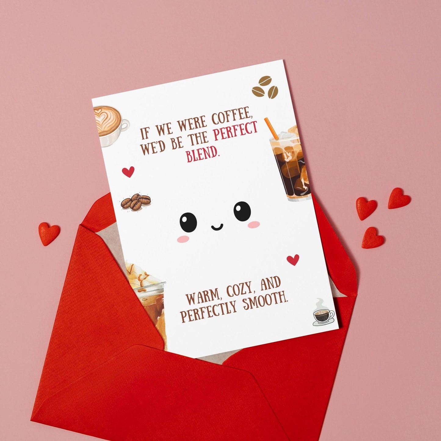 Valentine’s Day Card | Cutest Valentine Card for Coffee Lovers | Coffee Valentine’s Day Card | Coffee Anniversary Card | Digital Download