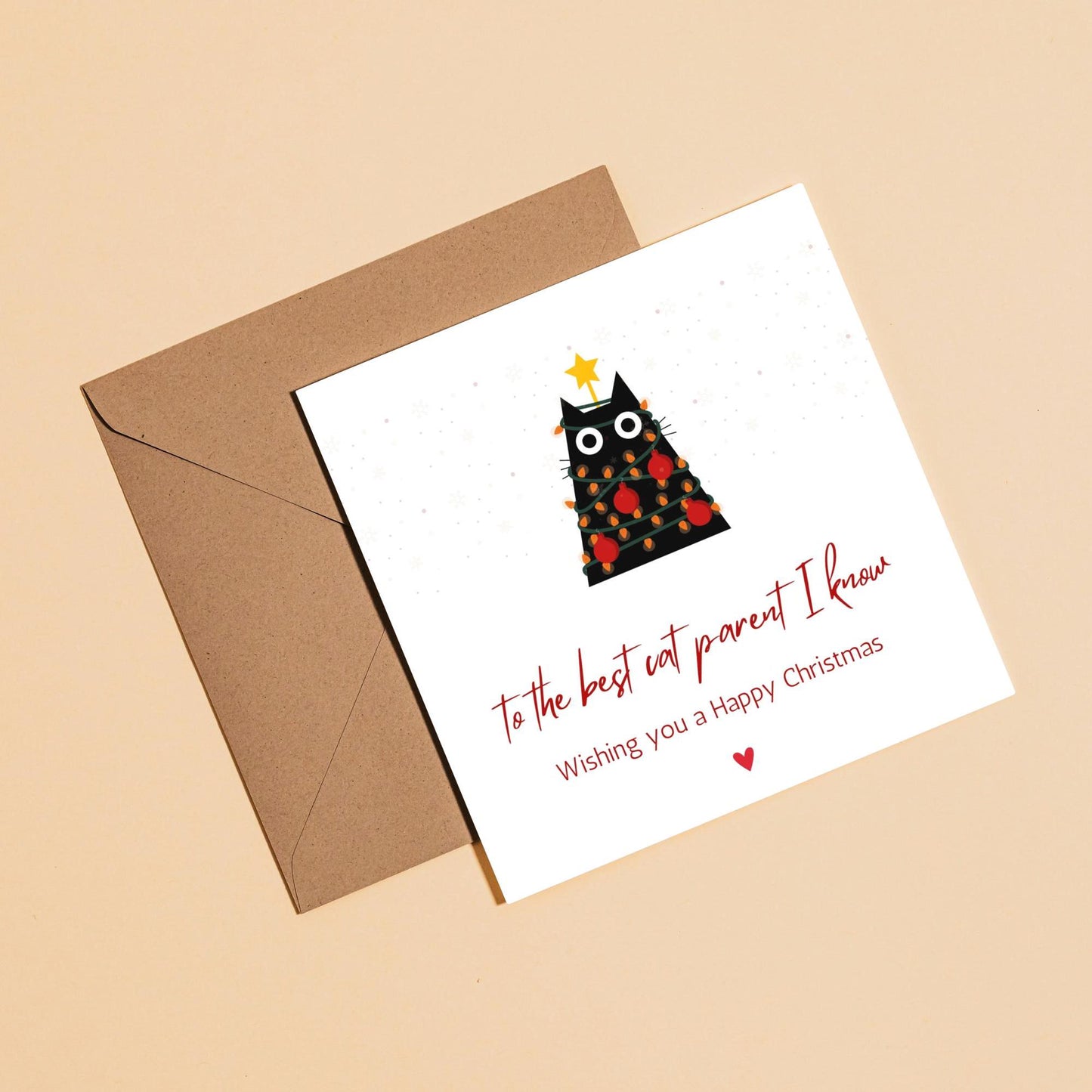 Cat Christmas Card | Cute Christmas Card For Cat Lovers | Digital Download Printable