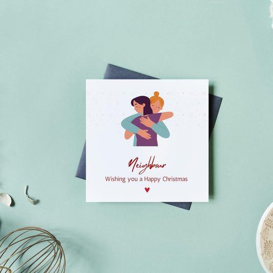 Special Neighbours Christmas Card | Cute Christmas Card Neighbour | Personalised Xmas Card | Digital Download Printable