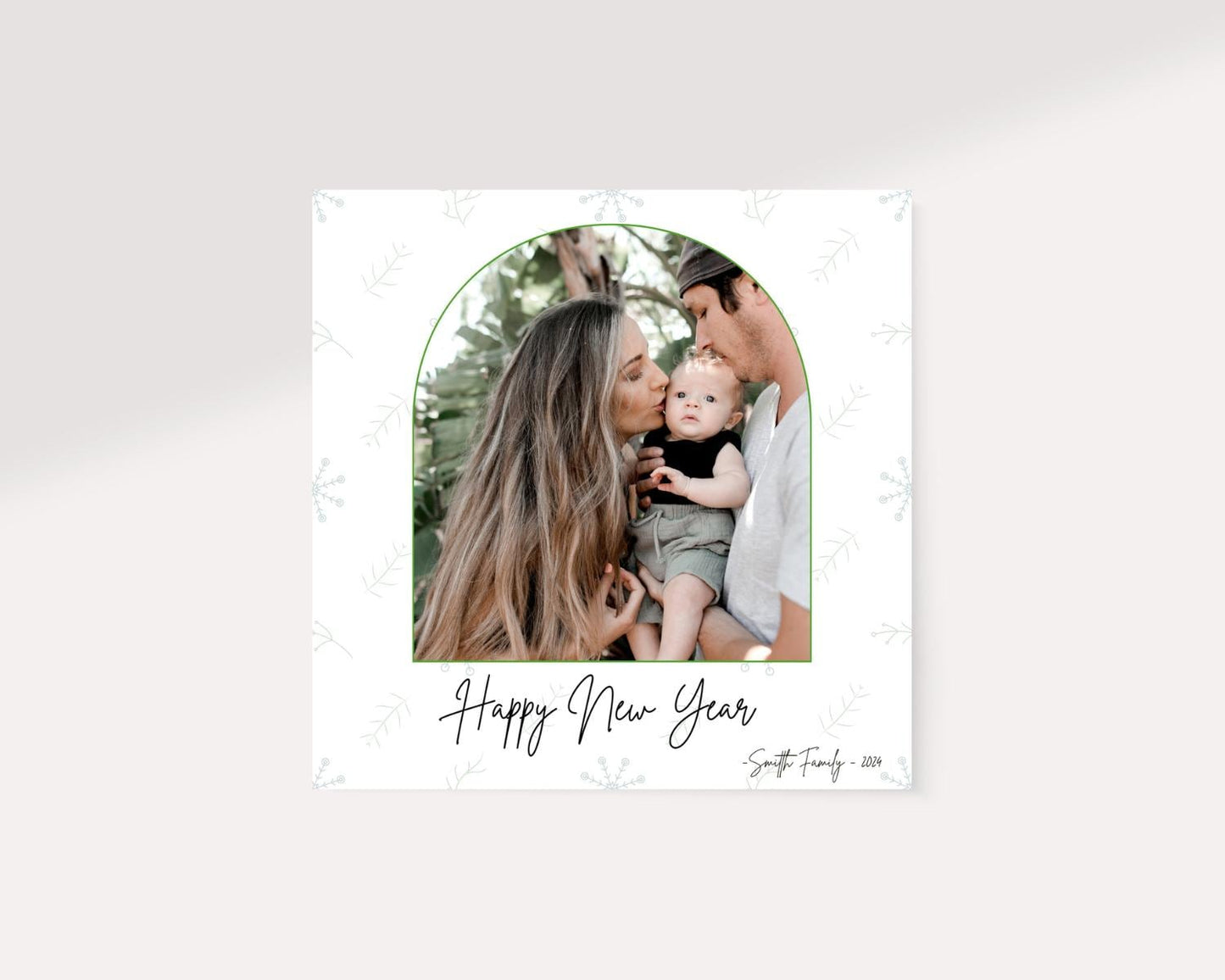 Arch New Years Card Photo Template | New Years Card Template  | Happy New Years Card | Editable | Digital Download Printable