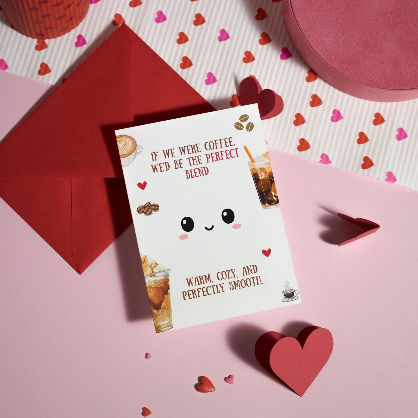 Valentine’s Day Card | Cutest Valentine Card for Coffee Lovers | Coffee Valentine’s Day Card | Coffee Anniversary Card | Digital Download